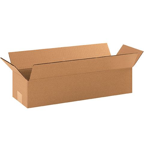 25 Long Corrugated Cardboard Shipping Boxes 24x9x9 – Perfect For Moving Or Storage