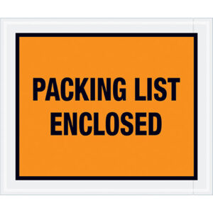 Packing List Envelopes